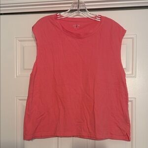 J. Crew Coral Muscle Tee